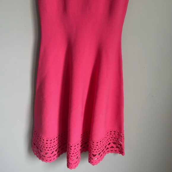 Milly Cutout Swing Dress In Fuchsia - Picture 6 of 14